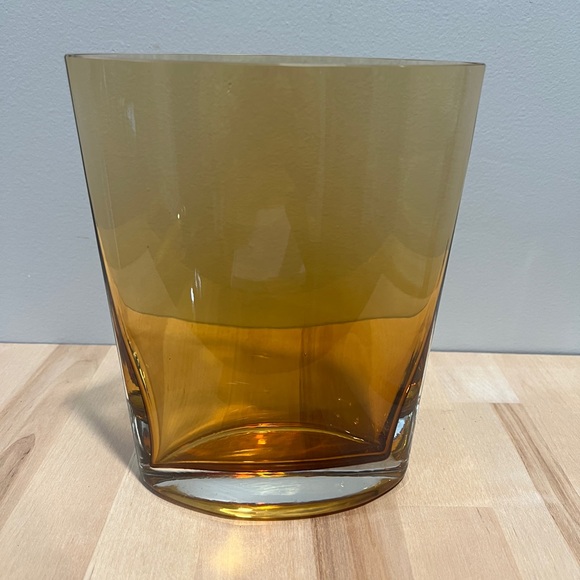 Amber Glass Vase - Picture 2 of 5